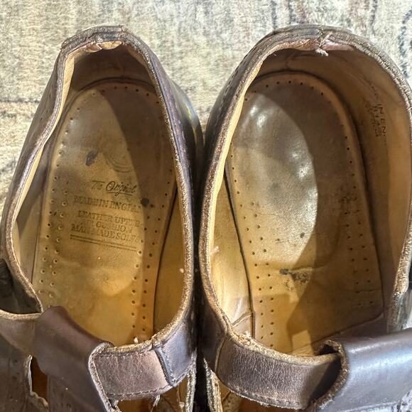 VTG Dr. Martens Wingtip Buckle Mary Janes RARE Made in England UK 8 US 10 8142 - Picture 3 of 6